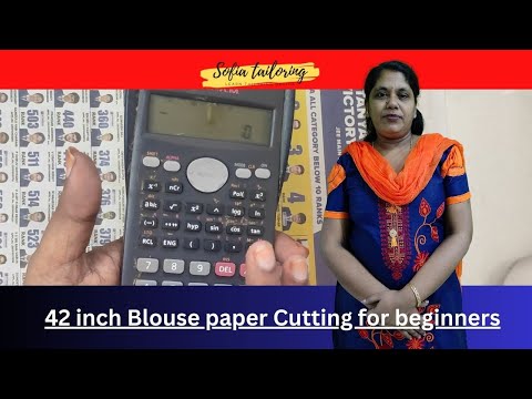 42 inch Blouse paper Cutting for beginners / Easy and Simple Method #sofiatailoring