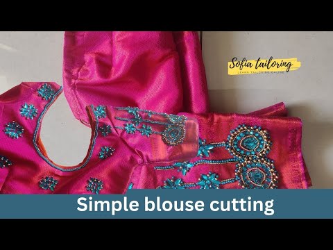 4 Fold Blouse Cutting Made Easy | எளிதாக பிளவுஸ் வெட்டுதல் மற்றும் தையல்